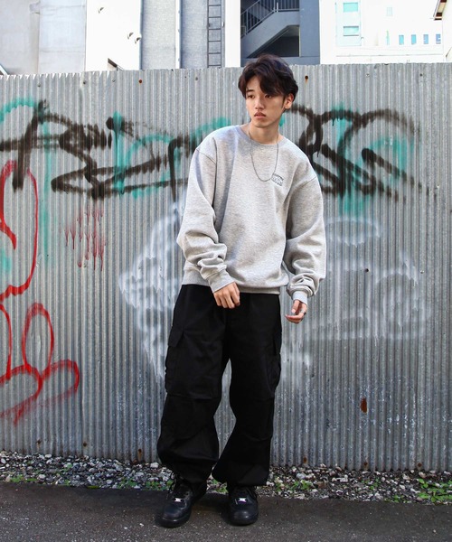 「ZIP FIVE」 スウェットカットソー MEDIUM グレー メンズ_画像7