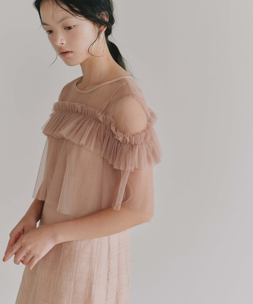 kaene（カエン） ドレス フリルチュールドッキングドレス「結婚式