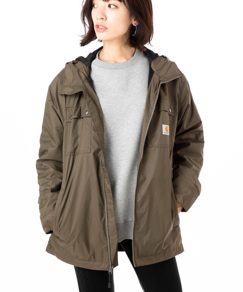 Carhartt フード付きジャケット Mサイズ カーキ カーハート カモラインド アクティブ ジャケット（モス）M/Carhartt