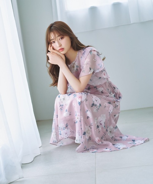 「WILLSELECTION」 半袖ワンピース MEDIUM ピンク レディースの画像