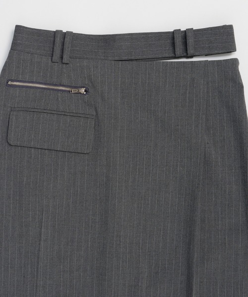 デニムスカート Sewing Tack Maxi Skirt/スーチングタックマキシスカートの画像