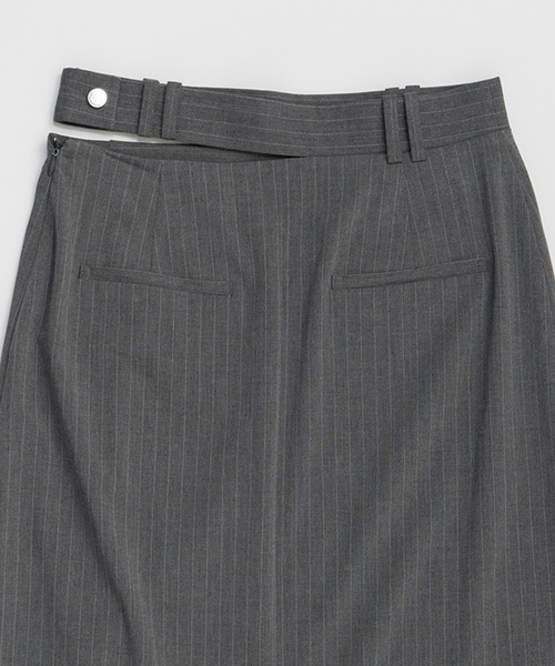 デニムスカート Sewing Tack Maxi Skirt/スーチングタックマキシスカートの画像