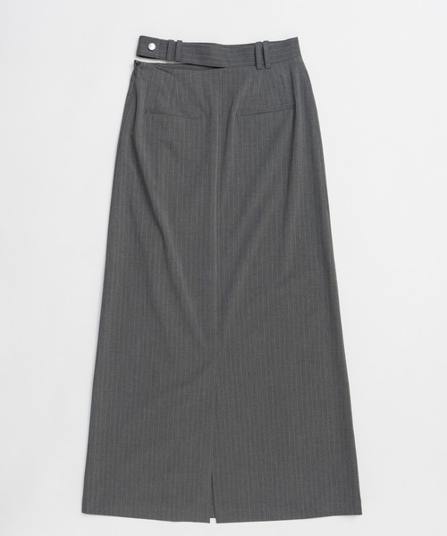 デニムスカート Sewing Tack Maxi Skirt/スーチングタックマキシスカートの画像