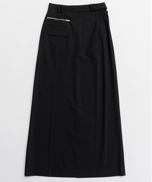デニムスカート Sewing Tack Maxi Skirt/スーチングタックマキシスカートの画像