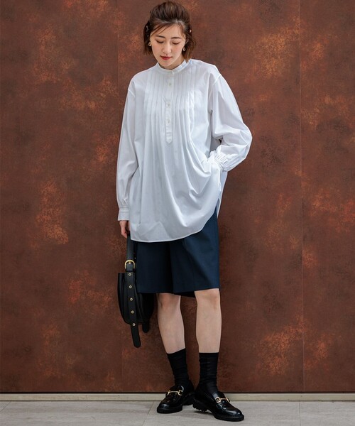 「23区」 長袖ブラウス 38 ブルー レディース_画像4