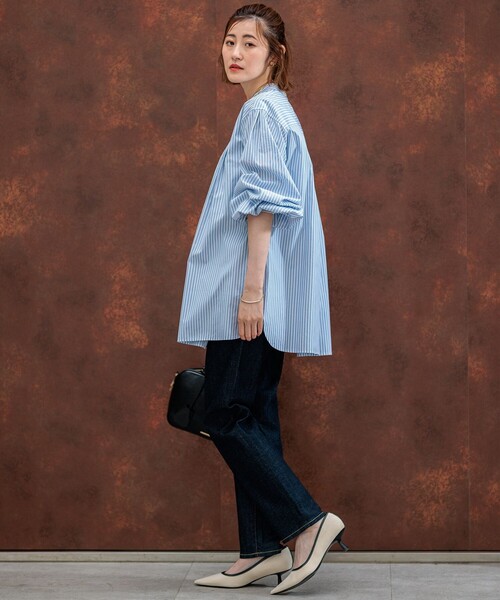 「23区」 長袖ブラウス 38 ブルー レディース_画像7