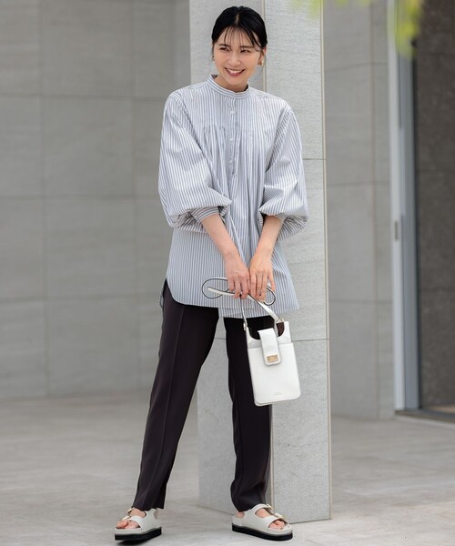 「23区」 長袖ブラウス 38 ブルー レディース_画像9