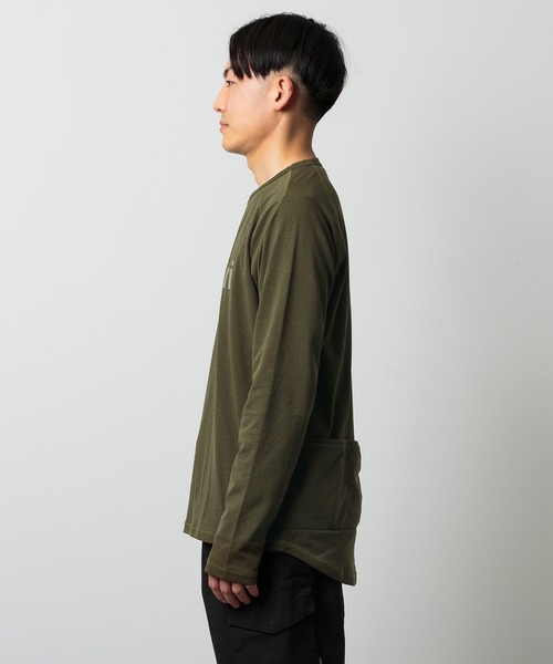「narifuri」 長袖Tシャツ MEDIUM カーキ メンズ_画像6