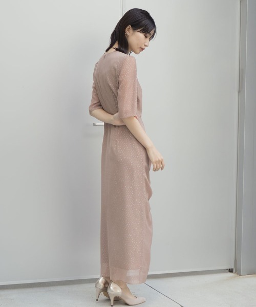 「kaene」 半袖ワンピース 38 ブラウン レディースの画像