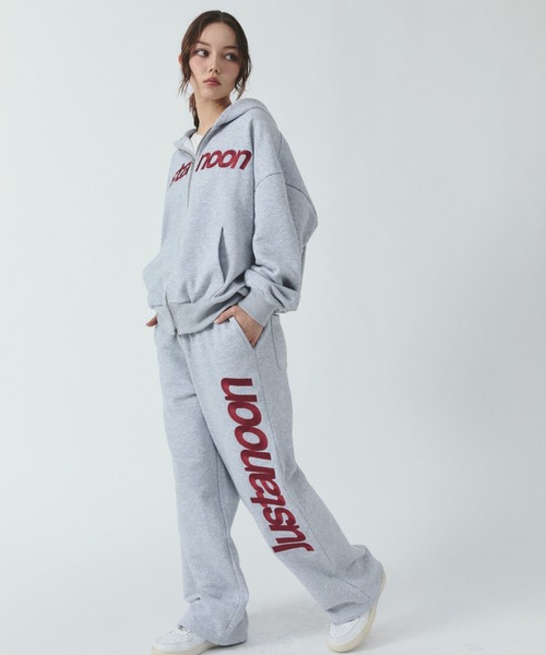just a noon スプレープリントBIGスウェットセットアップ JUST A NOON（ジャストアヌーン）の「スプレープリントBIGスウェット