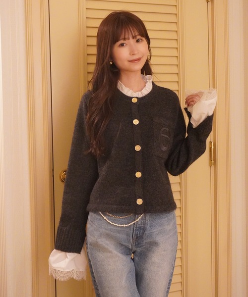 EIMY ISTOIRE（エイミーイストワール） ニット セーター Attachedcollr