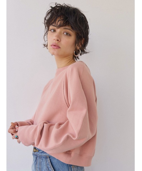 【美品】アリシアスタン　スウェット　ピンク ALEXIA STAM（アリシアスタン） スウェットカットソー FREE ピンク