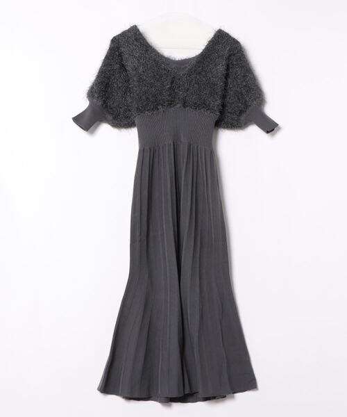 「MERCURYDUO」 半袖ワンピース MEDIUM ブルー レディースの画像