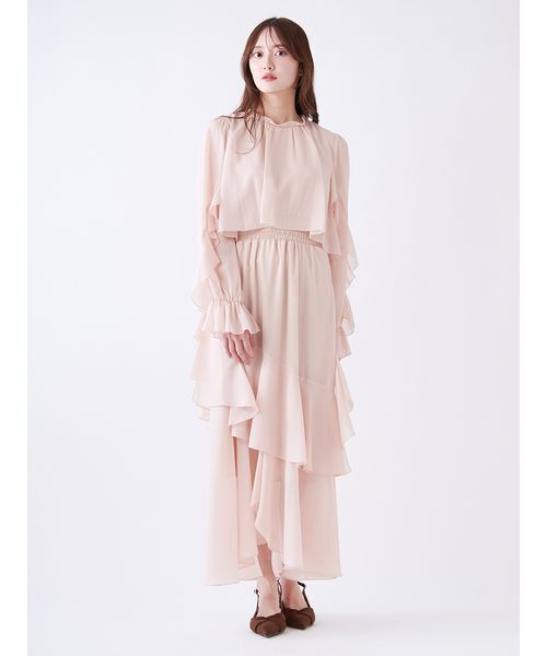 SNIDEL（スナイデル） ワンピース ブラウスレイヤードフリルワンピース
