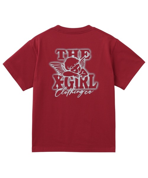 X-girl（エックスガール） tシャツ 半袖 SPRAY ANGEL S/S TEE