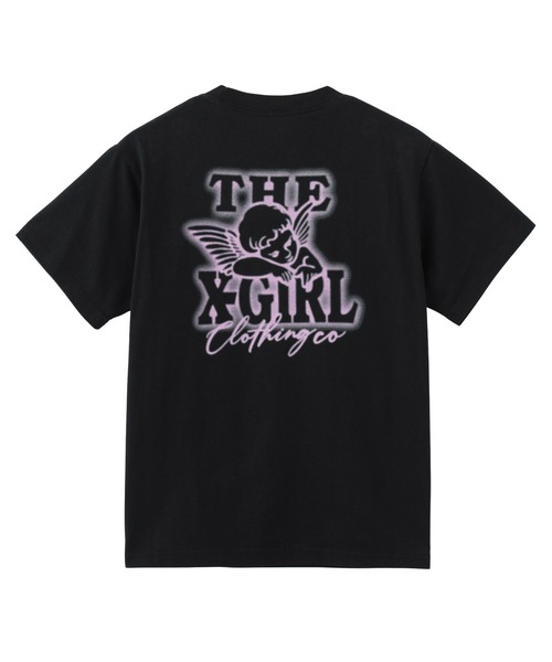 X-girl（エックスガール） tシャツ SPRAY ANGEL S/S TEE レディース
