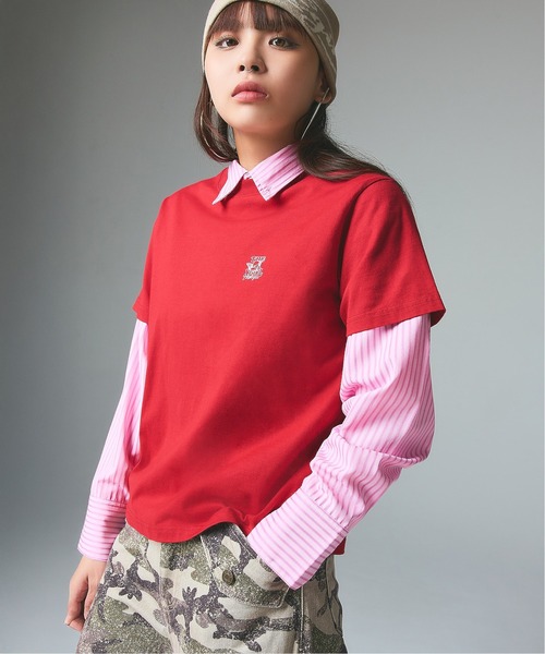 X-girl（エックスガール） tシャツ 半袖 SPRAY ANGEL S/S TEE