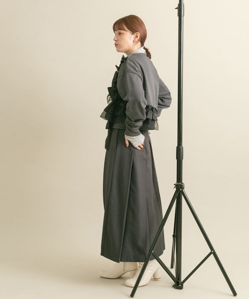 「KBF」 スウェットカットソー ONE グレー レディース_画像10