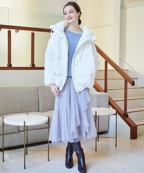 「AND COUTURE」 長袖ニット MEDIUM オフホワイト レディース_画像3