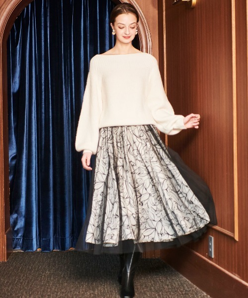 「AND COUTURE」 長袖ニット MEDIUM オフホワイト レディース_画像8