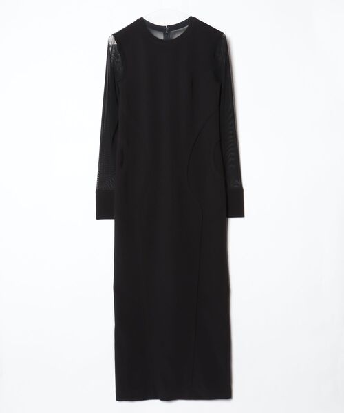 UN3D.（アンスリード） 長袖ワンピース 36 ブラック レディース