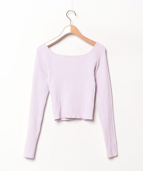 「MERCURYDUO」 長袖ニット FREE ラベンダー レディース_画像2