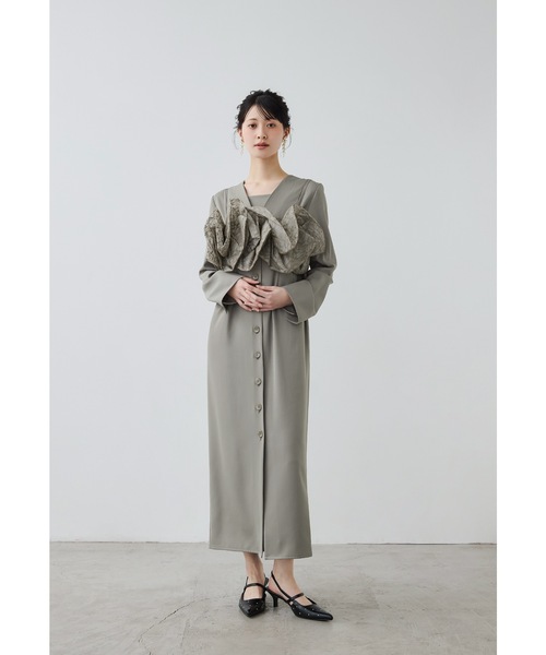niana（ニアナ） ドレス ラッフルオーガンザドレス 2点セット