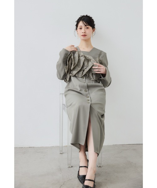 niana（ニアナ） ドレス ラッフルオーガンザドレス 2点セット