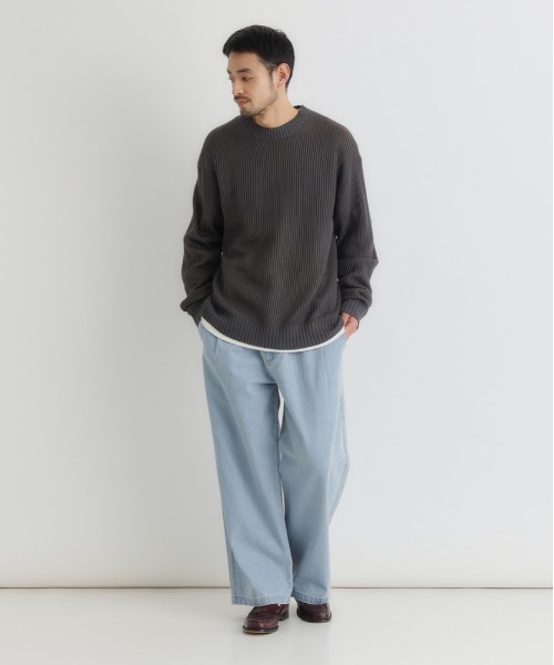 back number ルームウェア BACK NUMBER ワイドパンツ ジーンズ 「BACK NUMBER」デニムワイド