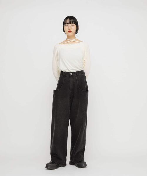 [KBF] Denim брюки 36 индиго голубой женский 