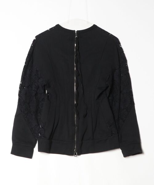 「N21 numero ventuno」 レース長袖カットソー 36 ブラック レディース_画像2