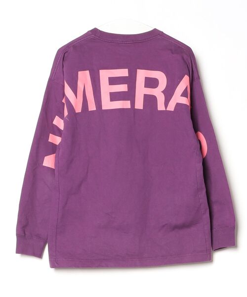 「NUMERALS」 長袖Tシャツ MEDIUM パープル メンズ_画像2
