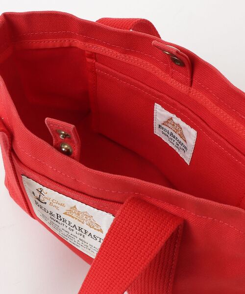 「BED&BREAKFAST」 刺繍ハンドバッグ - レッド レディース_画像4