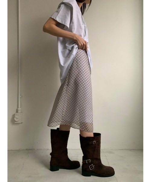 「Didot.showroom」 スカート SHORT グレー レディース_画像5