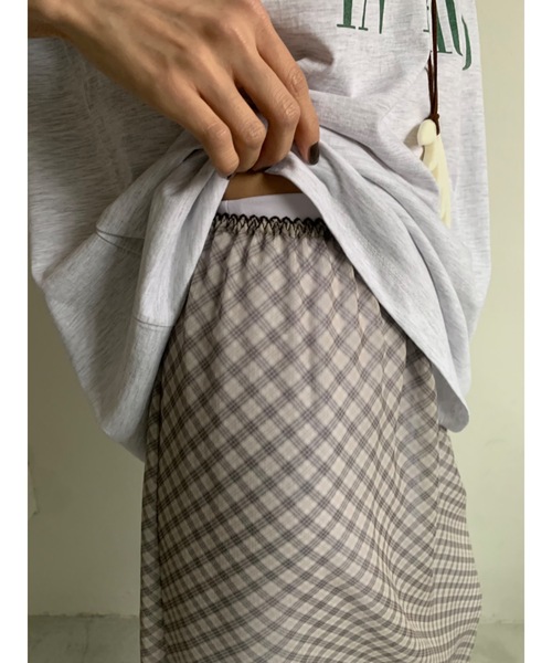 「Didot.showroom」 スカート SHORT グレー レディース_画像6