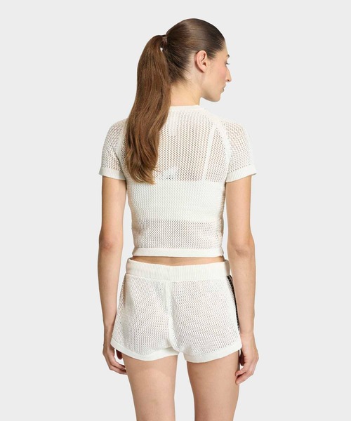 アディダス　ショートニット adidas（アディダス） tシャツ ニット クロシェ カリ ティー