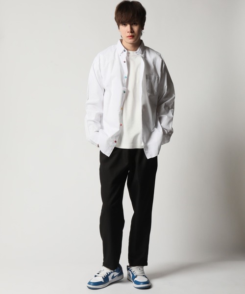 「ARCADE」 「GELEONE」長袖シャツ M ホワイト メンズ_画像3