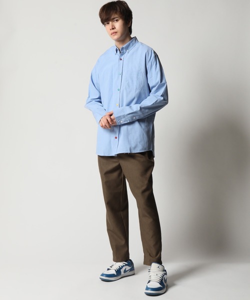 「ARCADE」 「GELEONE」長袖シャツ M ホワイト メンズ_画像5