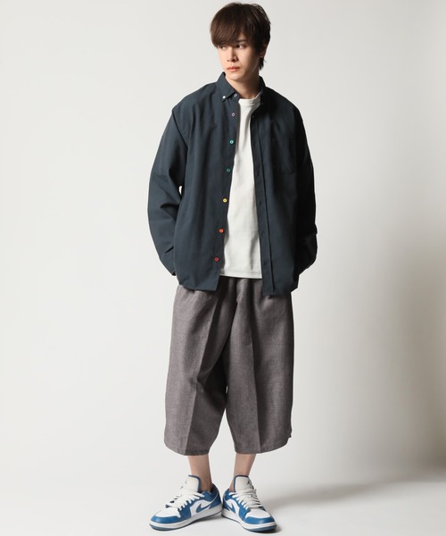 「ARCADE」 「GELEONE」長袖シャツ M ホワイト メンズ_画像7