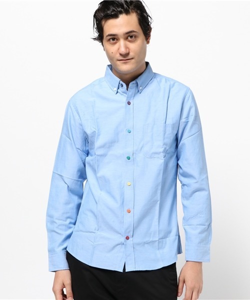 「ARCADE」 「GELEONE」長袖シャツ M ホワイト メンズ_画像9