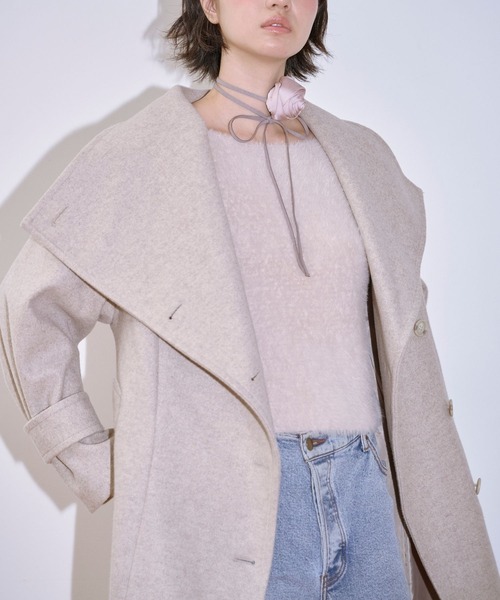 「Lil Ambition」 長袖ニット FREE クリーム レディース_画像6
