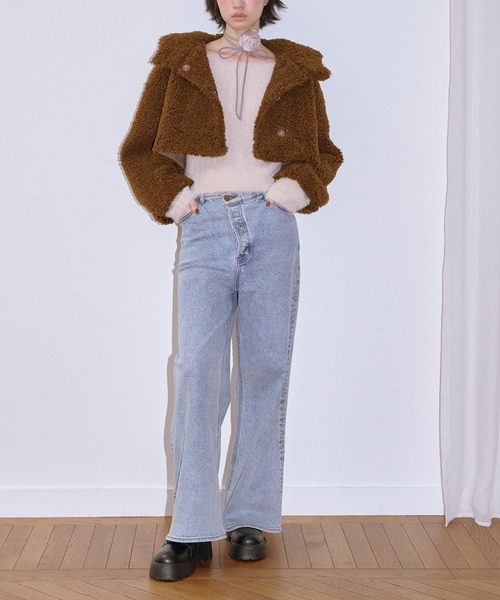「Lil Ambition」 長袖ニット FREE クリーム レディース_画像7