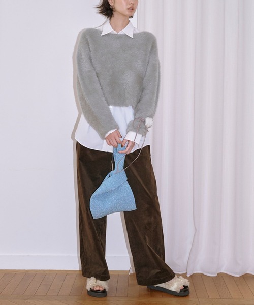 「Lil Ambition」 長袖ニット FREE クリーム レディース_画像8