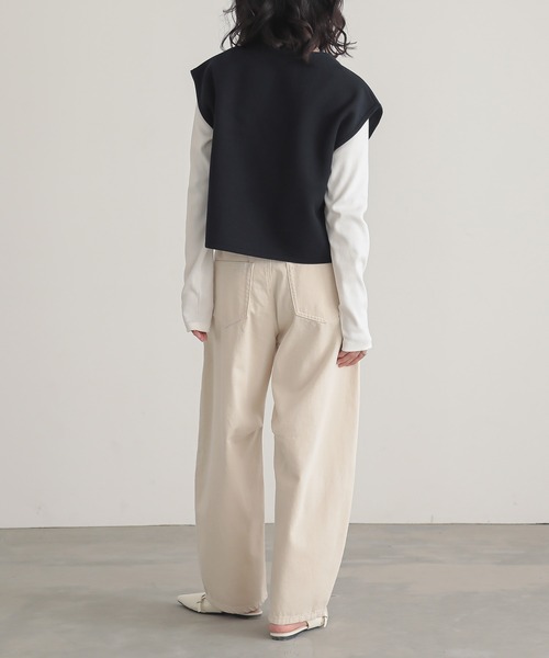 「for/c」 ベスト M ネイビー レディース_画像4