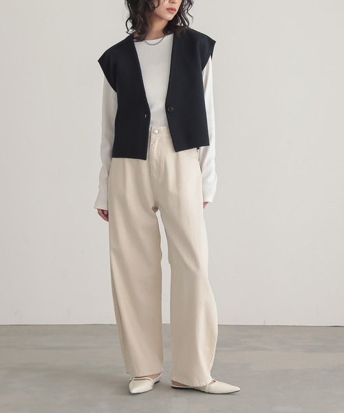 「for/c」 ベスト M ネイビー レディース_画像5