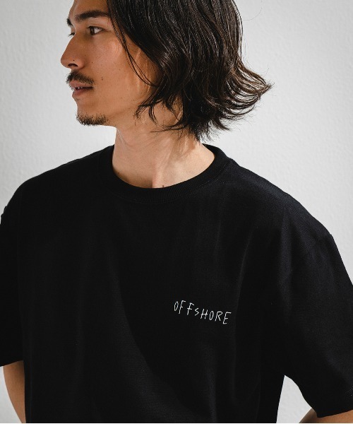 「OFFSHORE」 半袖Tシャツ L ブラック メンズ_画像3