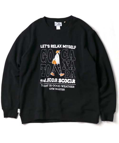 「gym master」 スウェットカットソー MEDIUM ブラック メンズ_画像6
