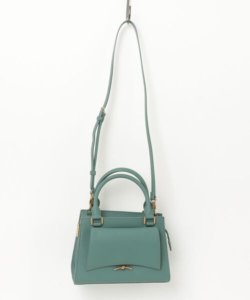 「CHARLES & KEITH」 2WAYバッグ M ブルーグリーン レディース