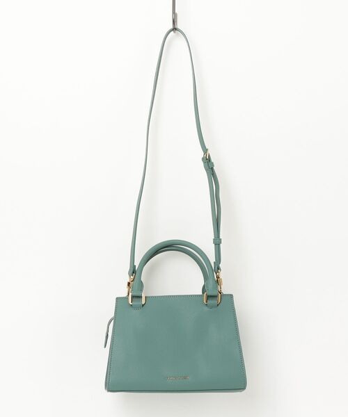 「CHARLES \u0026 KEITH」 2WAYバッグ M ブルーグリーン レディースの画像