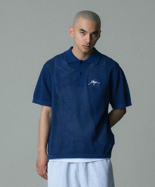 XLARGE（エクストラ ラージ） ポロシャツ MESH KNIT POLO SHIRT メンズ